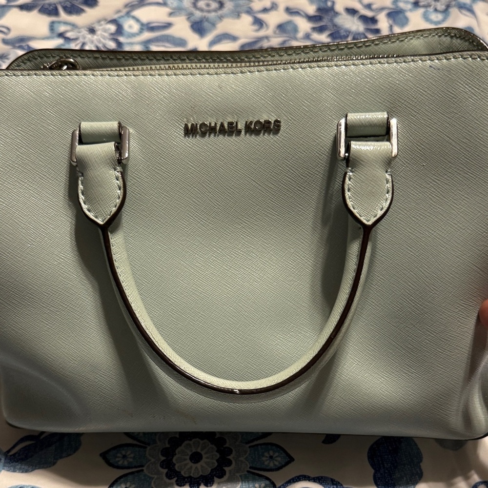 Michael Kors Mint Green Satchel